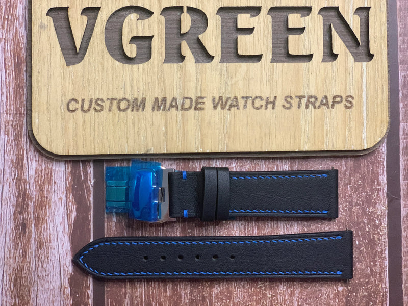 Swift Leather Watch Strap - Black