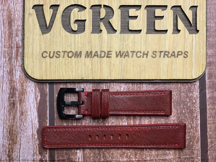 Alran Patnat Goat Leather Watch Strap - Corrida For Edward Christopher Manta