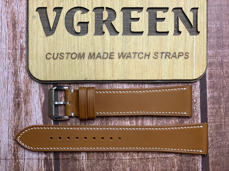 Barenia Leather Watch Strap - Brown for a luminox series 1800 watch