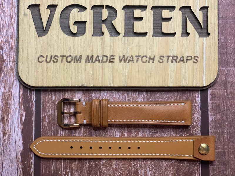 Custom Open Ended Straps for Lavina Vintage approx 32mm case