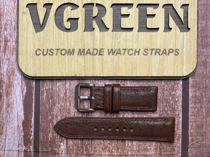 Alran Patnat Goat Leather Watch Strap - Patchouli