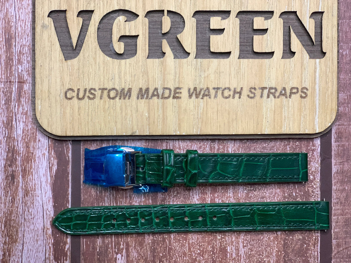 Affordable And Stylish Crocodile Leather Watch Strap L4.291.8.21.2_K0008045 main image 1