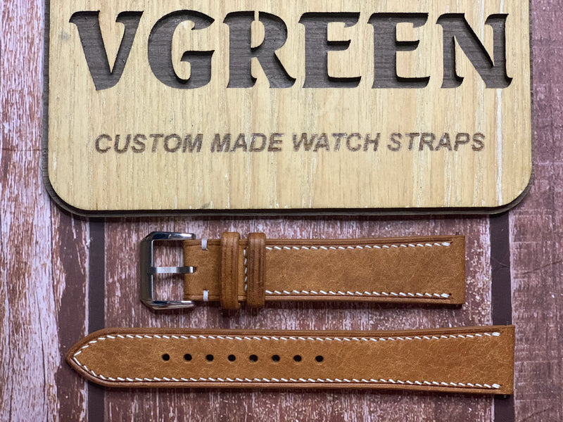 Maya Leather Watch Strap - Whisky For Grand Seiko SBGA413