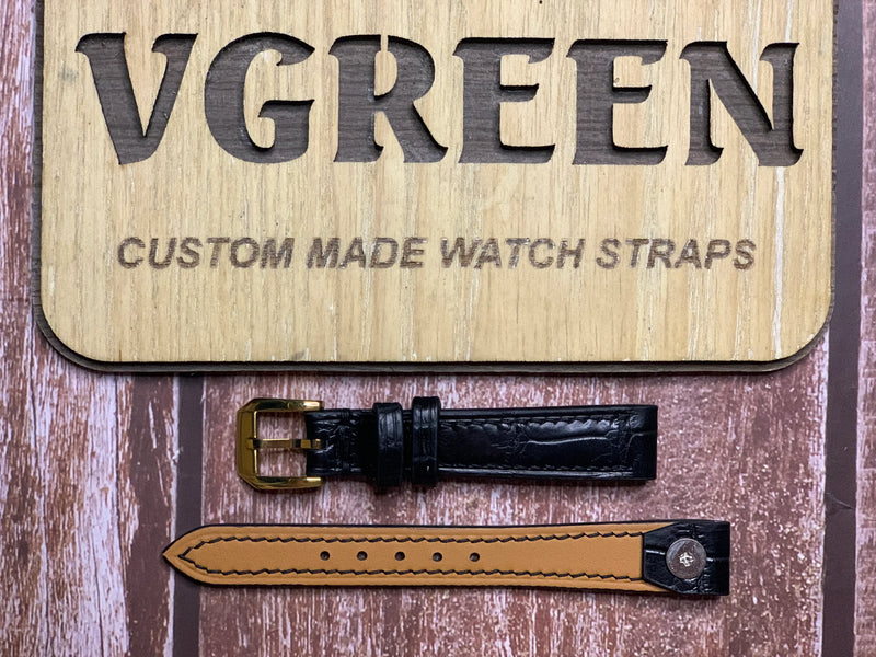 Custom Open Ended Straps for  1938 Rolex Tonneau
