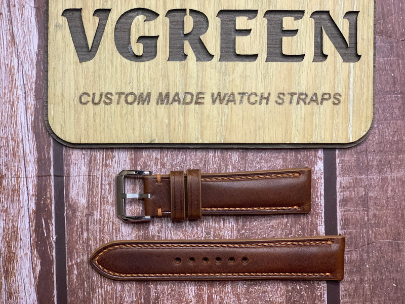 20mm Watch Strap - Cognac Badalassi Wax Leather