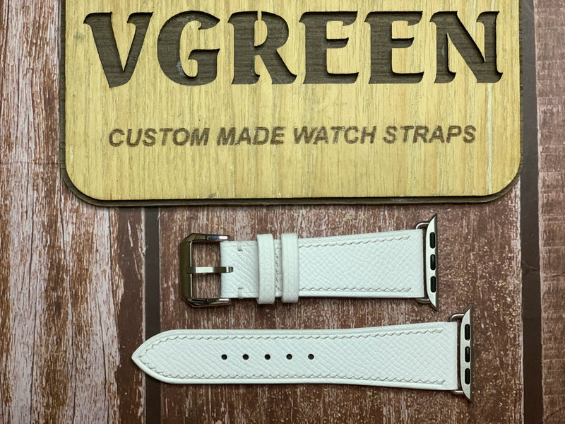 Apple Watch Strap - Epsom Leather - White