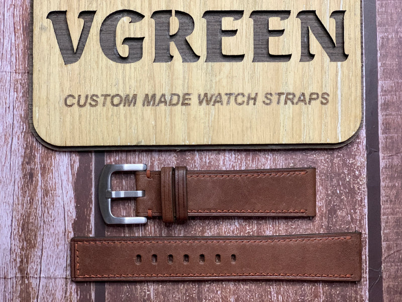 Maya Leather Watch Strap - T Moro For Oris Propilot Worldtimer