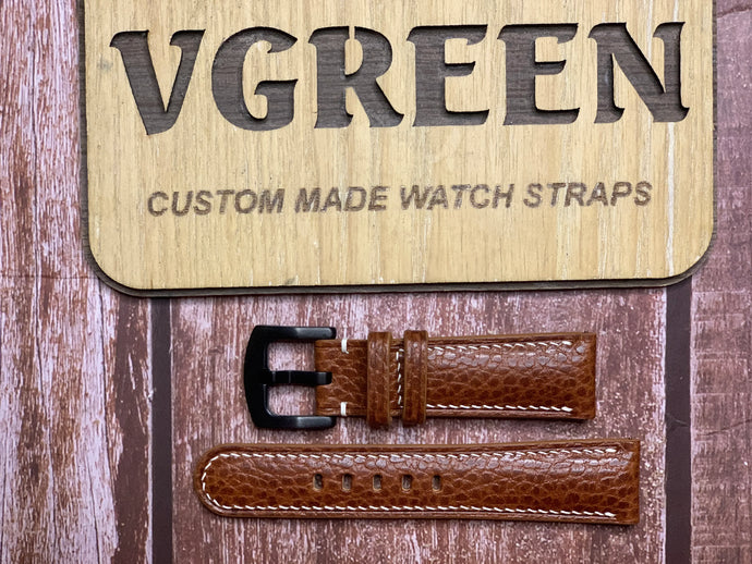 Dollaro Leather Watch Strap - Whisky FOR  Nomos world timer