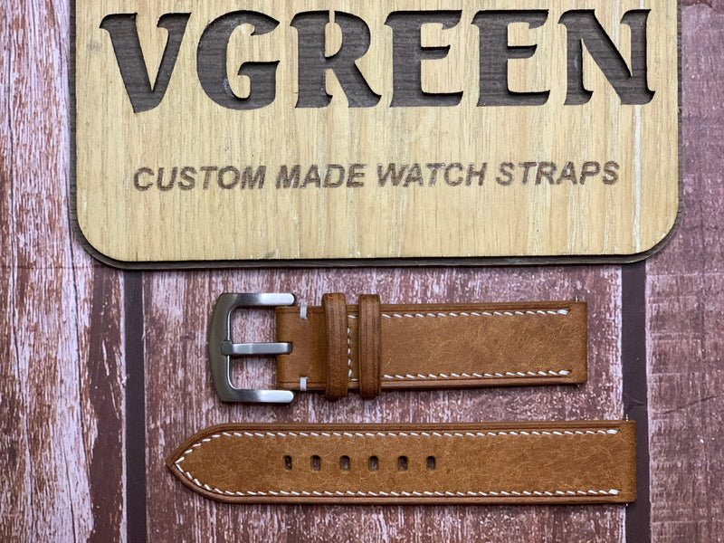 Maya Leather Watch Strap - Whisky