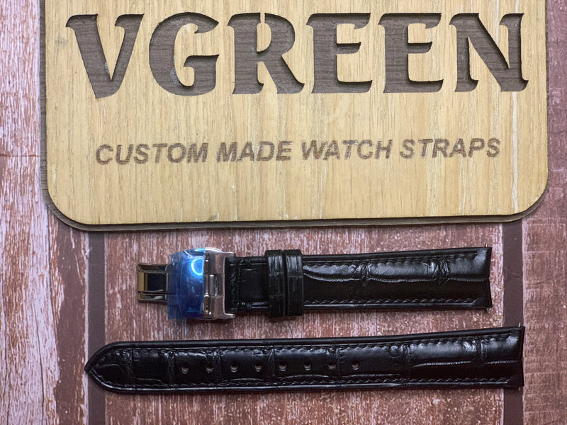 Custom Curved End Watch Straps FOR Baume et Mercier Capeland Chronograph