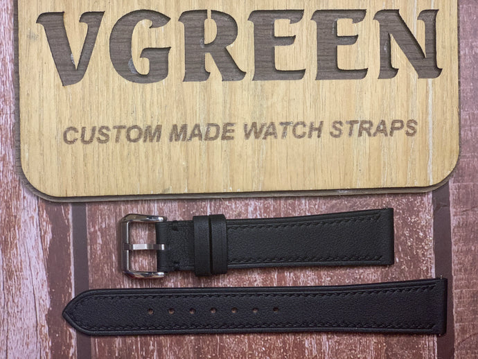 Swift Leather Watch Strap - Black for ROLEX OYSTER PERPETUAL 1501
