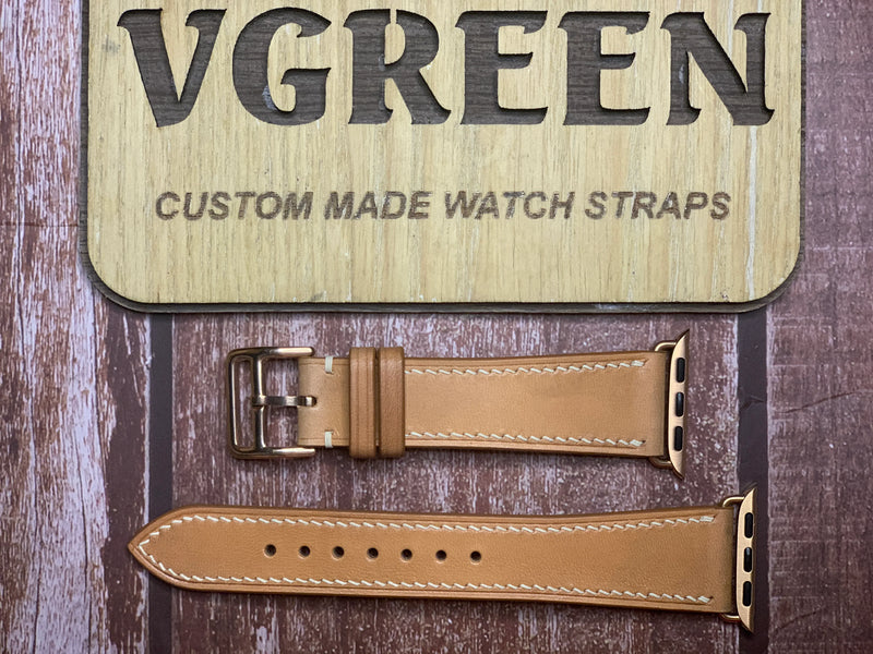 Buttero Leather Watch Strap - Natural for Apple Watch