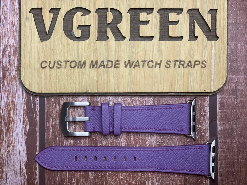 Apple Watch Strap - Epsom Leather - Purple