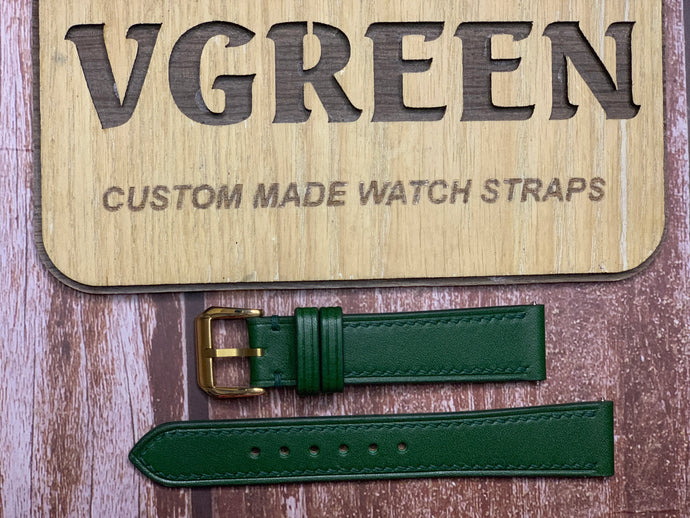 Buttero Leather Watch Strap - Green