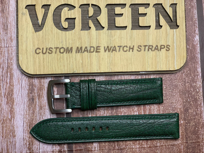 Alran Patnat Goat Leather Watch Strap - Basil