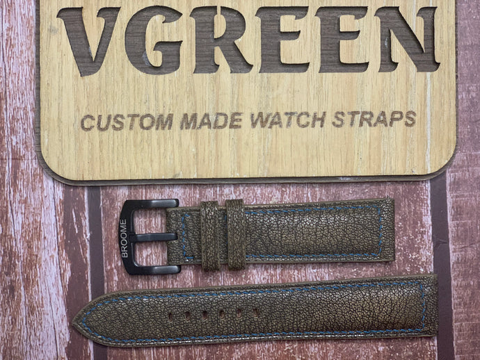 Alran Patnat Goat Leather Watch Strap - Fossil For Citizen Chandler field watch