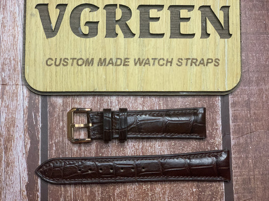 Crocodile Leather Watch Strap - Brown For Breguet Tradition