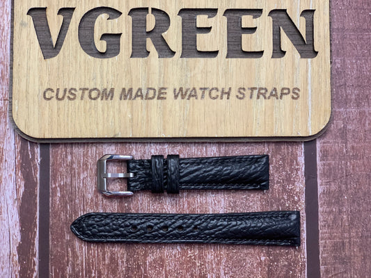 Shark Skin Watch Strap - Black