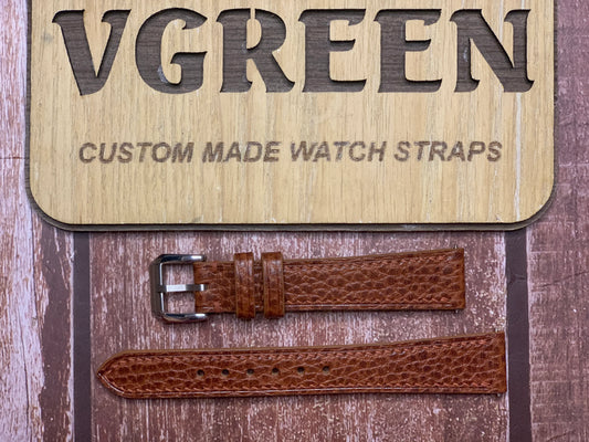 Dollaro Leather Watch Strap - Whisky For Surrisi watch