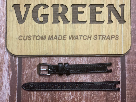 Custom Notched Straps - Center Notched for Longines L600146040 Symphonette