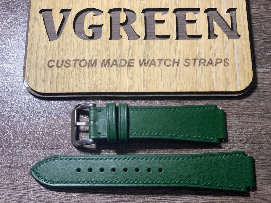 Green Buttero corner-notched watch strap for Festina F20677/1