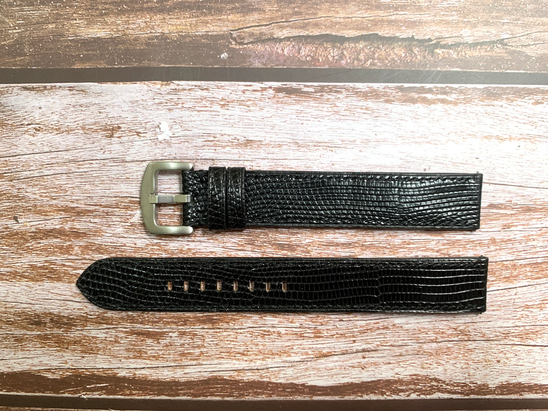 Full Grain Lizard Leather Custom Strap For Citizen AP1053-15W Watch