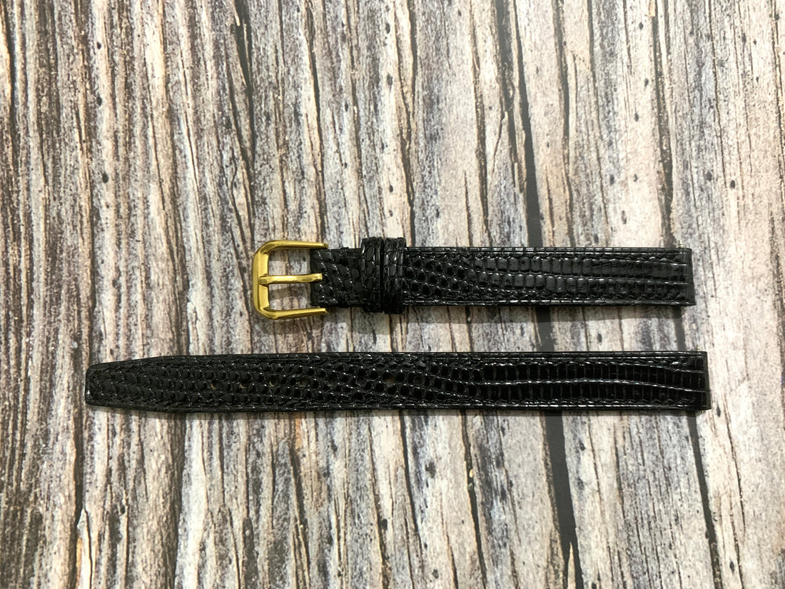 Full Grain Lizard Leather Custom Strap For Movado Museum Classic Watch