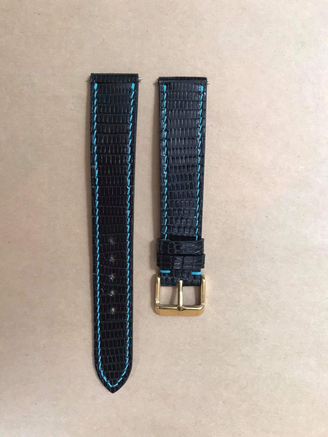 Full Grain Lizard Leather Custom Strap For Baume & Mercier