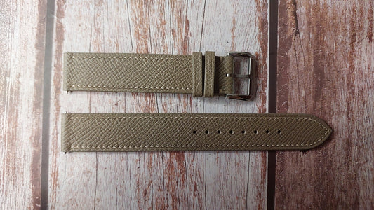 Taupe Epsom Leather Strap For SEIKO SRPG35 Watch for Men