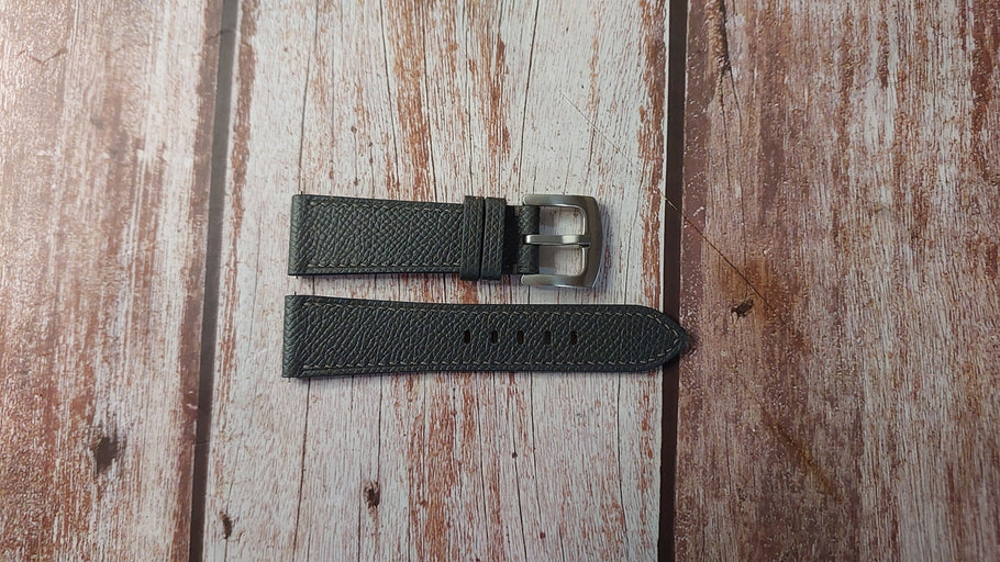 Gris Meyer Epsom Custom Leather Strap