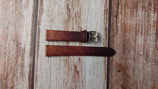 Style 1 Patina Custom Leather Strap For  Omega Constellation Pie Pan 14381 cal 551 Watch
