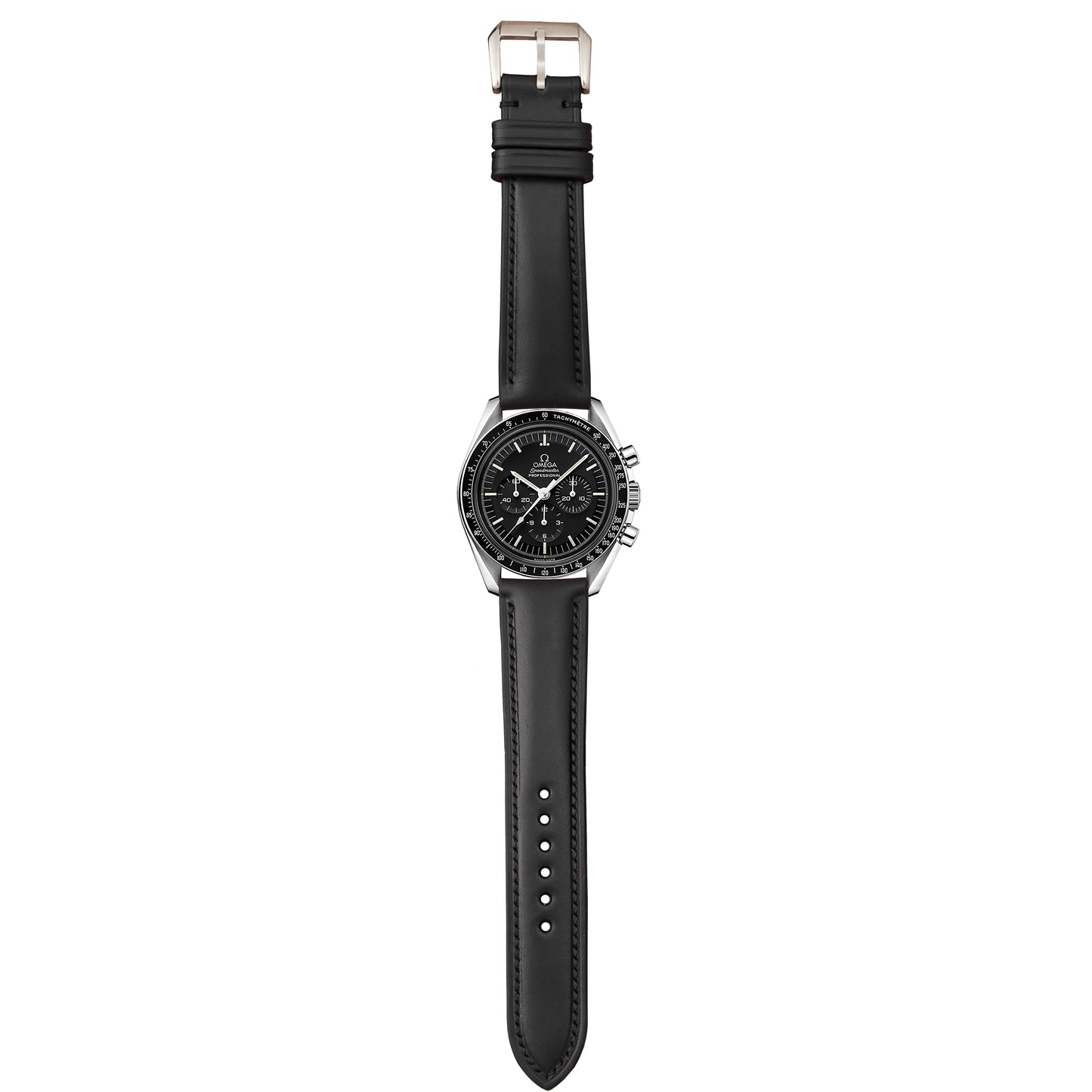 Buttero Leather Watch Strap - Black