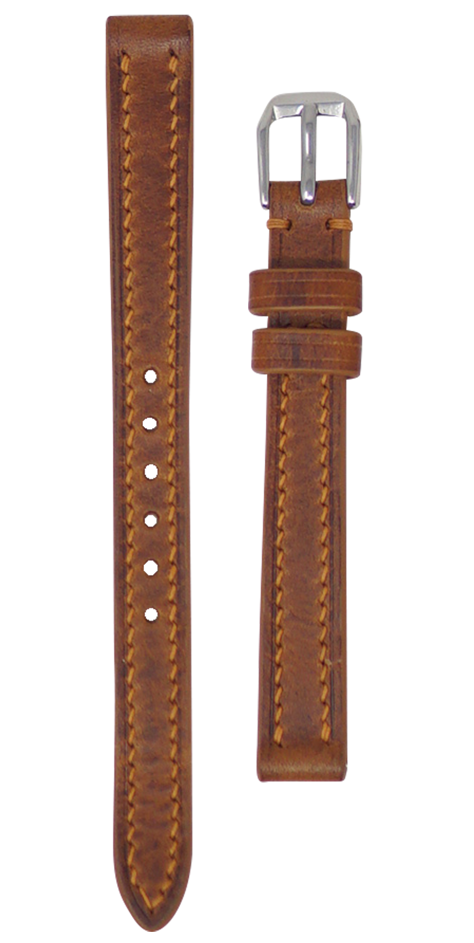 11mm Watch Strap - Cognac Badalassi Wax Leather