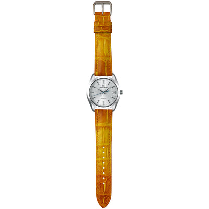 Crocodile Leather Watch Strap - Amber Flame