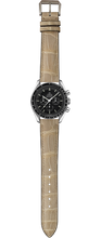Load image into Gallery viewer, Crocodile Leather Watch Strap - Gray

