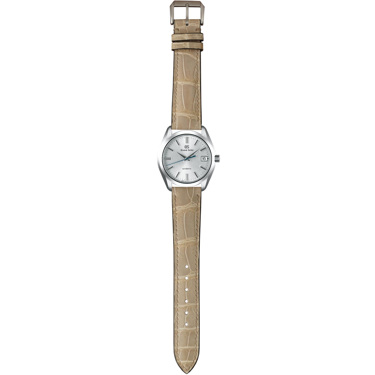 Crocodile Leather Watch Strap - Gray
