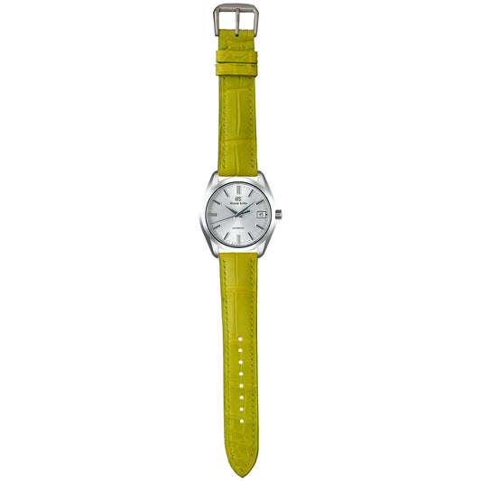 Crocodile Leather Watch Strap – Lime Green