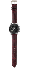 Load image into Gallery viewer, Crocodile Leather Watch Strap - Burgundy
