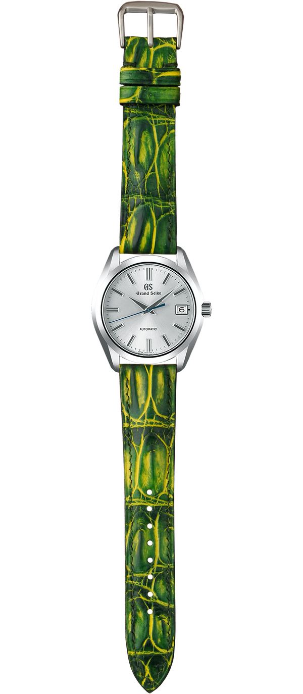 Crocodile Leather Watch Strap – Electric Jungle – VGreen