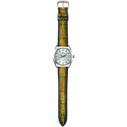 Crocodile Leather Watch Strap – Citrus Moss