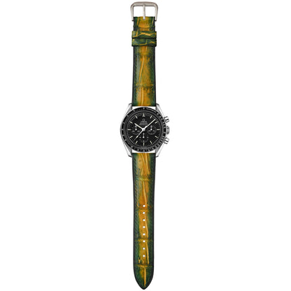 Crocodile Leather Watch Strap – Citrus Moss