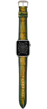 Load image into Gallery viewer, Crocodile Leather Watch Strap – Citrus Moss
