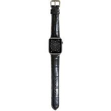 Load image into Gallery viewer, Crocodile Leather Watch Strap - Black
