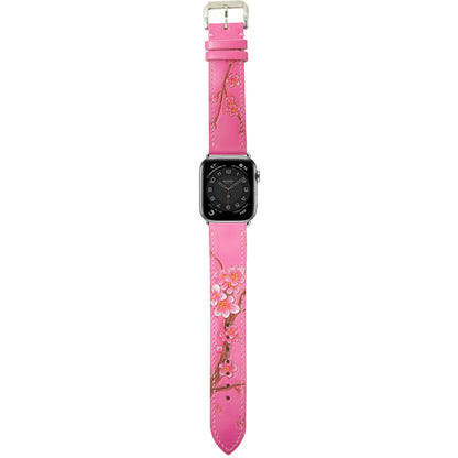 Sakura Blossom - Engraved Leather Watch Straps