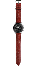 Load image into Gallery viewer, Stingray Leather Watch Strap - Crimson Red
