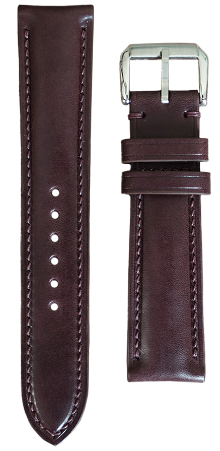 Buttero Leather Watch Strap - Bordeaux