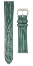Load image into Gallery viewer, Lizard watch strap - green
