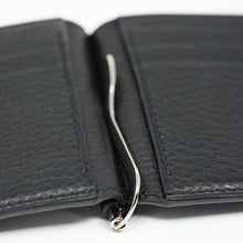 Load image into Gallery viewer, Money Clip - Black Calfskin
