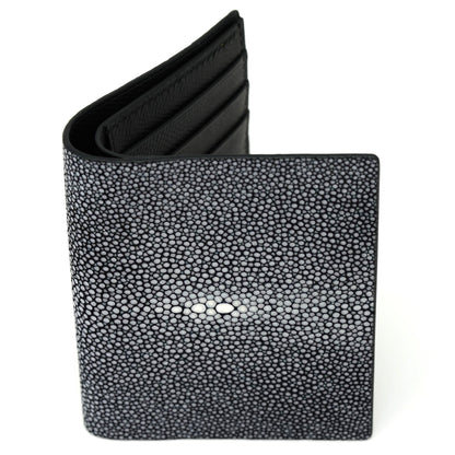 Vertical Stingray Wallet - Black