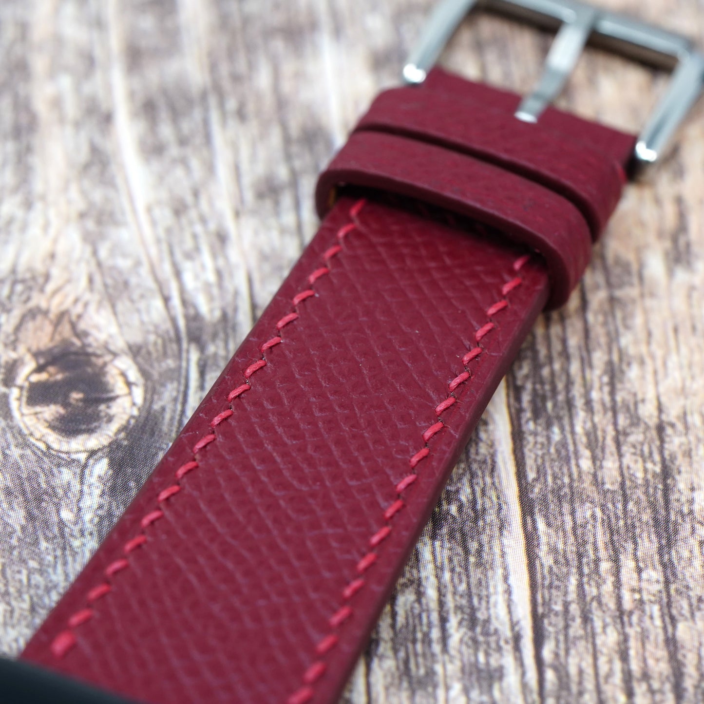 Apple Watch Strap - Epsom Leather - Red